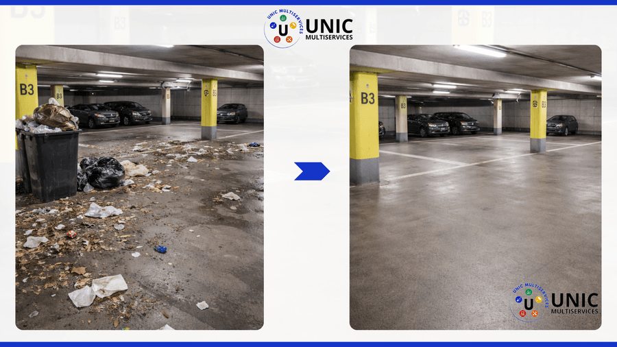 Nettoyage de parking